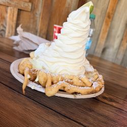 Ghost Town Grub - Key lime funnel cake