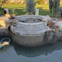 Krispy’s Pool Services - Some before shots of all the calcium build up before we clean it up.