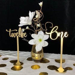 Laserfied - Table Number Centerpieces