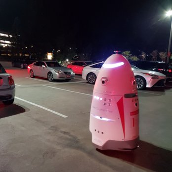 Birks Restaurant - Security robot in parking lot - American Near Me - Santa Clara, California Birks Restaurant - Security robot in parking lot - American Near Me - Santa Clara, California