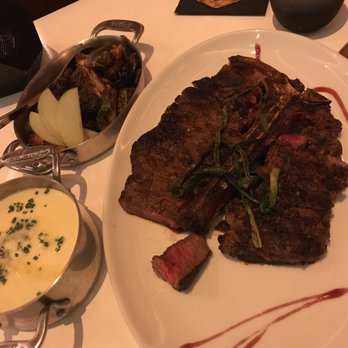 Stripsteak - Porterhouse for two, mashed potatoes, and Brussels sprouts - Steakhouses Near Me - Honolulu, Hawaii Stripsteak - Porterhouse for two, mashed potatoes, and Brussels sprouts - Steakhouses Near Me - Honolulu, Hawaii