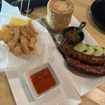 Hiso - Fried Calamari Lao Sausage - Laotian Near Me - Sacramento, California Hiso - Fried Calamari Lao Sausage - Laotian Near Me - Sacramento, California