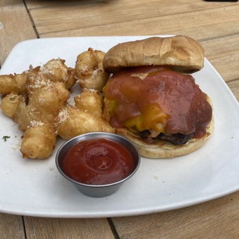 Bar 209 - Peanut butter and jelly hamburger. With cheese curds - Beer, Wine & Spirits Near Me - Bemidji, Minnesota