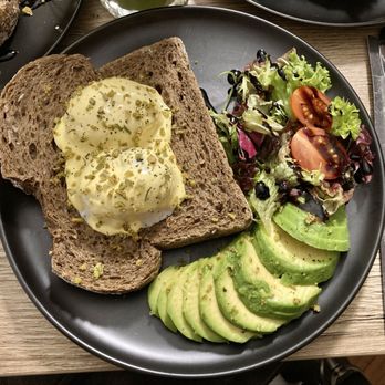Moods Coffee Corner - Eggs with avocado toast - Coffee & Tea Near Me - Amsterdam, New Hampshire