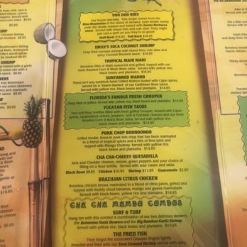 Cha Cha Coconuts - Menu - Bars Near Me - Sarasota, Florida