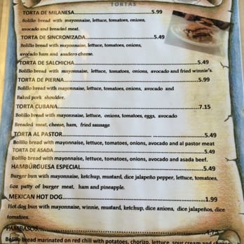 La Fuente Torteria - Menu2 - Mexican Near Me - Amarillo, Texas La Fuente Torteria - Menu2 - Mexican Near Me - Amarillo, Texas