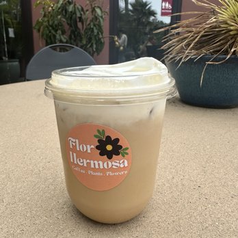 Flor Hermosa - Iced Nutella latte with cold foam - Coffee & Tea Near Me - Richmond, California Flor Hermosa - Iced Nutella latte with cold foam - Coffee & Tea Near Me - Richmond, California