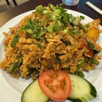 Palm Thai - Red Curry Fried Rice Dinner - Thai Near Me - Tampa, Florida Palm Thai - Red Curry Fried Rice Dinner - Thai Near Me - Tampa, Florida