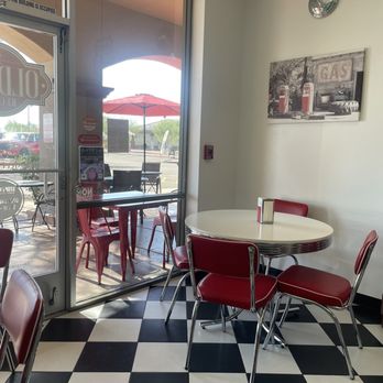 Oldie’s Ice Cream - seating - Gelato Near Me - Gold Canyon, Arizona Oldie’s Ice Cream - seating - Gelato Near Me - Gold Canyon, Arizona