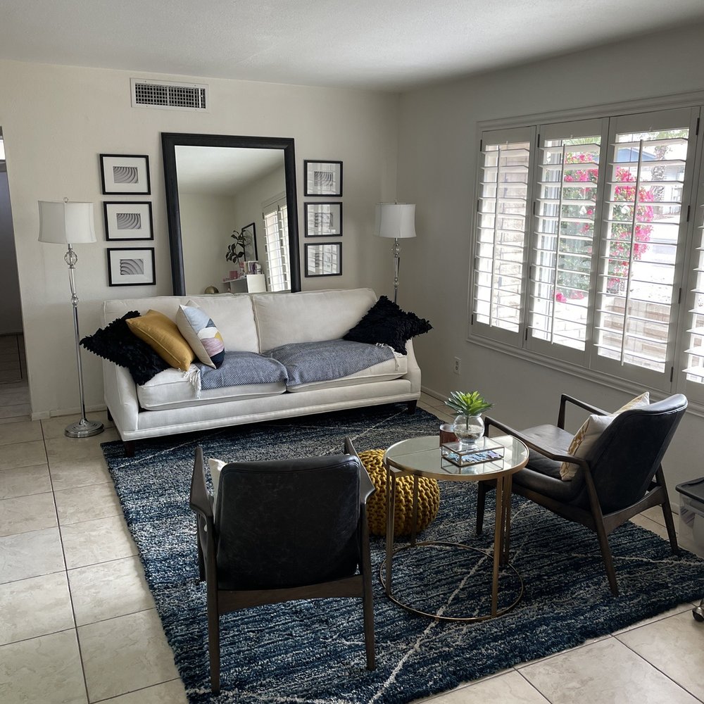 Furniture Affair - This room, from the couch to the pillows to the mirror to the table to the pouf are all from furniture affair! - Furniture Stores Near Me - Phoenix, Arizona