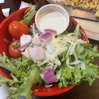 Buck and Johnny's - House salad that came with the Pasta Breaux Bridge - Pizza Near Me - Breaux Bridge, Louisiana