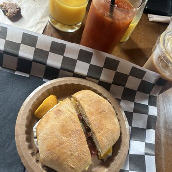 Old School Cafe - Breakfast Sammy, OJ, and a bloody - Bakeries Near Me - Naples, New York Old School Cafe - Breakfast Sammy, OJ, and a bloody - Bakeries Near Me - Naples, New York