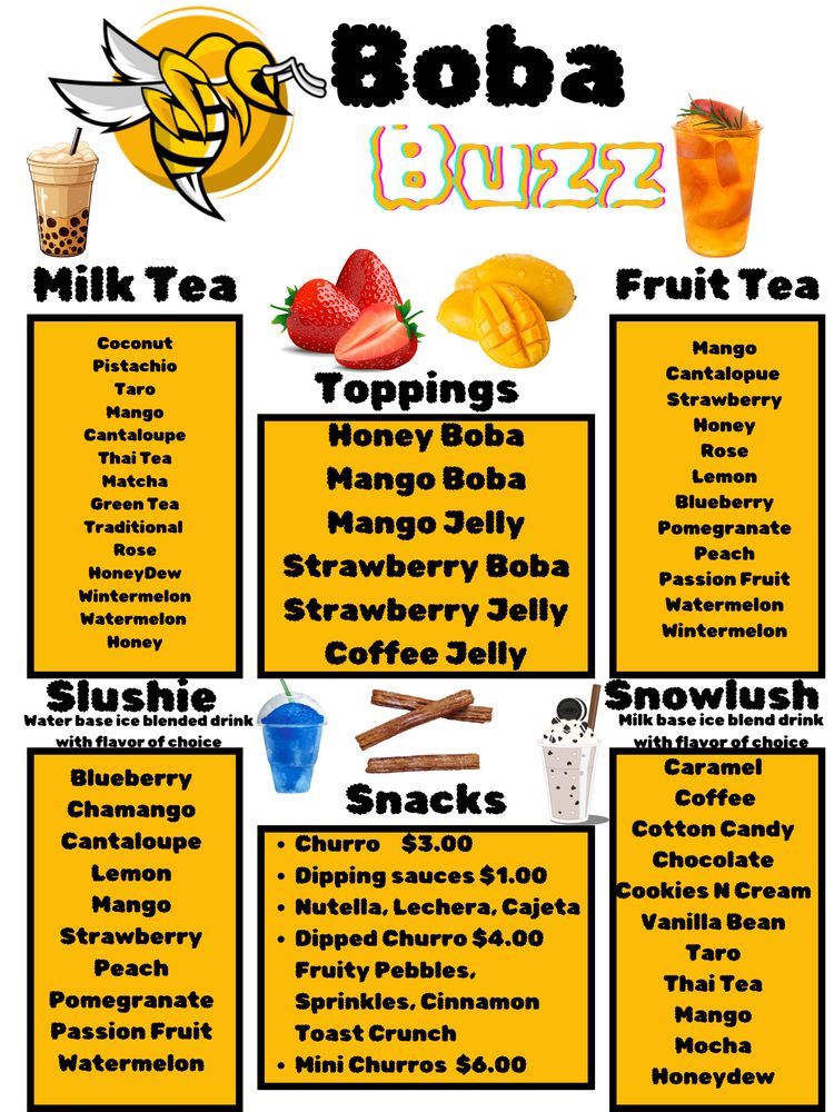 BOBA BUZZ - Updated July 2024 - San Diego, California - Food Delivery ...