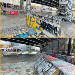 Under the Bridge Skatepark has has many rials and nice runs