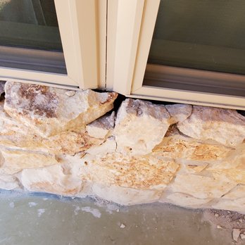 Paradigm Glass - Outer stonework damage with gaping areas - Windows Installation Near Me - Austin, Texas Paradigm Glass - Outer stonework damage with gaping areas - Windows Installation Near Me - Austin, Texas