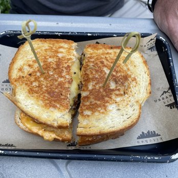 Urban Lodge Brewing - Slider happy hour appetizer- more like a patty melt due to bread - Venues & Event Spaces Near Me - Manchester, Connecticut Urban Lodge Brewing - Slider happy hour appetizer- more like a patty melt due to bread - Venues & Event Spaces Near Me - Manchester, Connecticut