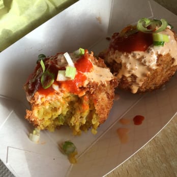 Bumblebees BBQ and Grill - Curry fried rice balls - New American Near Me - Midvale, Utah Bumblebees BBQ and Grill - Curry fried rice balls - New American Near Me - Midvale, Utah