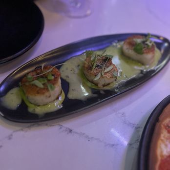 BLK SWAN - Fire Roasted Scallop Gremolata $25 - New American Near Me - Baltimore, Maryland