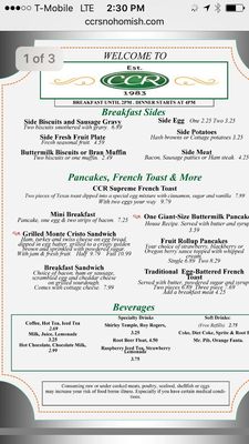Menu photo 8 Collector's Choice Restaurant Snohomish, WA