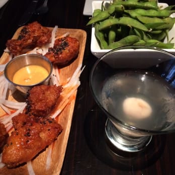 Nomikai - Wings, edamame, and lychee martini - Cocktail Bars Near Me - San Jose, California