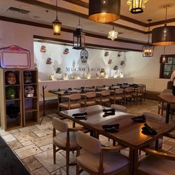 Mucho Loco Mexican Cantina - Inside the restaurant | Real Skulls Sugar Skull display
