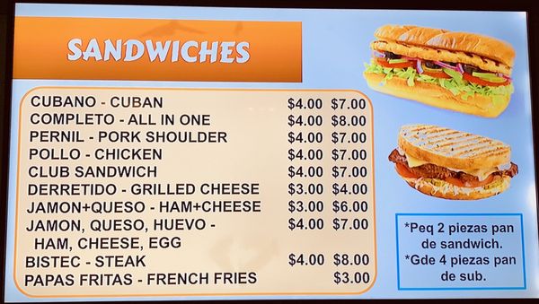 Menu photo 2 Cafeteria Frias Providence, RI
