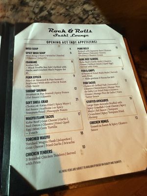 Menu photo 3 Rock & Rolls Sushi Lounge Corpus Christi, TX Menu photo 3 Rock & Rolls Sushi Lounge Corpus Christi, TX
