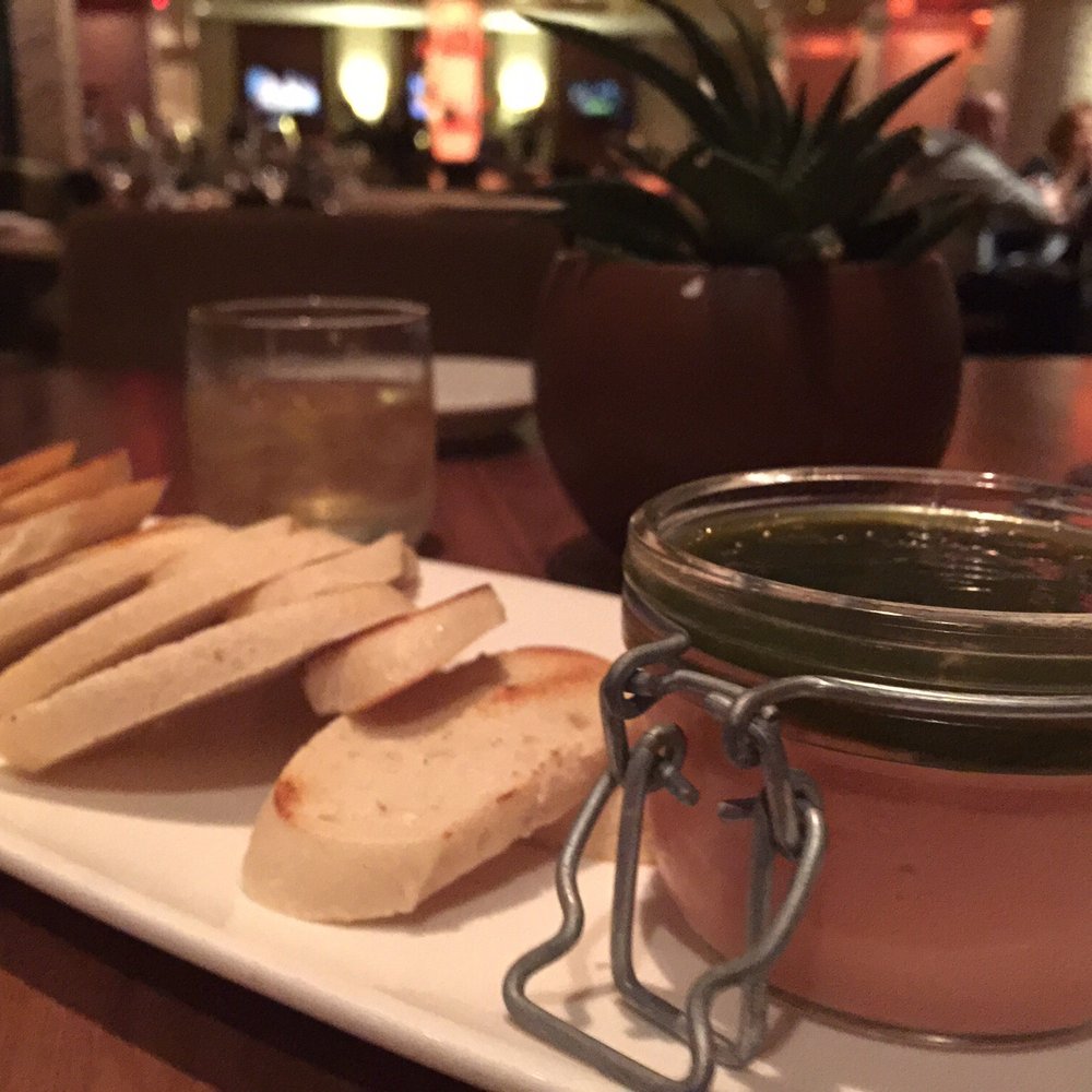Sustenio - Faux grass with jalapeño jelly. I would skip on this one - New American Near Me - San Antonio, Texas
