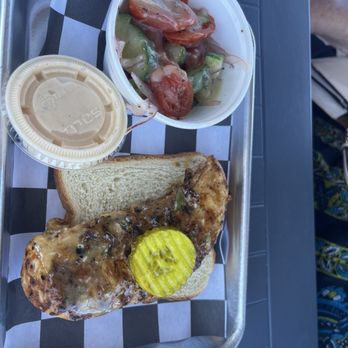Lovebird - Almost Famous Chicken - My girl ain't hungry grilled with cucumber salad - Southern Near Me - Winter Haven, Florida