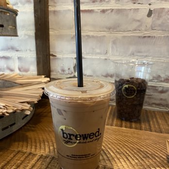 Brewed - Black & white latte - Coffee & Tea Near Me - Napa, California Brewed - Black & white latte - Coffee & Tea Near Me - Napa, California