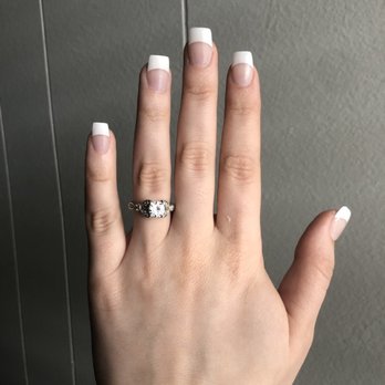 Paradise Nails - Full set of white tip acrylic nails. - Nail Salons Near Me - Orem, Utah Paradise Nails - Full set of white tip acrylic nails. - Nail Salons Near Me - Orem, Utah