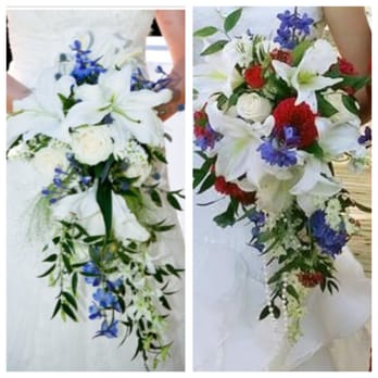 The Enchanted Florist - Very happy with my wedding florals from The Enchanted Florist. My inspiration image (left) w/ my bouquet on the right. Perfect. - Florists Near Me - Burbank, California