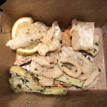 Pizzeria Enzina - Coppo (cod, shrimp, calamari, artichoke, lemon) - Pizza Near Me - Waltham, Massachusetts Pizzeria Enzina - Coppo (cod, shrimp, calamari, artichoke, lemon) - Pizza Near Me - Waltham, Massachusetts