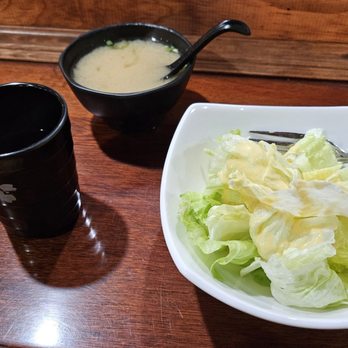 Sushi585 - Yes, miso soup and ginger dressing salad with each meal (fork optional, chopsticks encouraged ) - Sushi Bars Near Me - Rochester, New York Sushi585 - Yes, miso soup and ginger dressing salad with each meal (fork optional, chopsticks encouraged ) - Sushi Bars Near Me - Rochester, New York