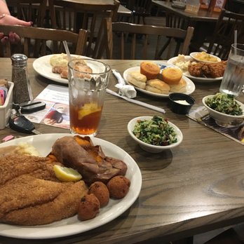 Cracker Barrel - My catfish dinner, notice I lost the girls to the country store - Southern Near Me - Victorville, California