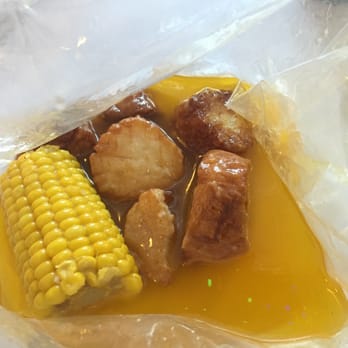 Stinkin Crawfish - My little half pound of scallops. This smells so good! - Cajun/Creole Near Me - Downey, California Stinkin Crawfish - My little half pound of scallops. This smells so good! - Cajun/Creole Near Me - Downey, California