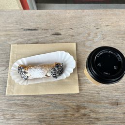 Original cannoli and Nutella latte Original cannoli and Nutella latte