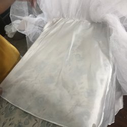 Pride Cleaners - The dress has different layers but the only ion the first 2 and this is how wrinkled it was