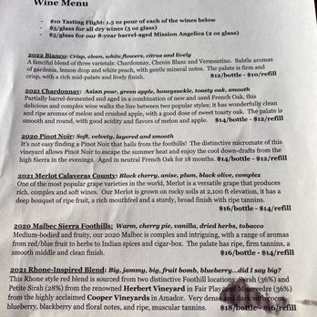 Cappelli Wine - Sorry for the smudge--but such great prices!! - Wine Tasting Room Near Me - Placerville, California