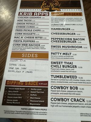 Menu photo 2 The New Frontier Saloon & Restaurant Belgrade, NE Menu photo 2 The New Frontier Saloon & Restaurant Belgrade, NE