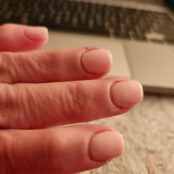 Grabber School of Hair Design - My ballet pink manicure