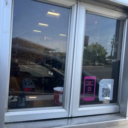 Dunkin' Donuts - The filthy windows in the drive-through