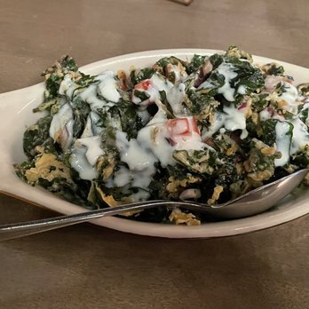 Veda - Modern Indian Bistro - Palak Chaat/Crispy Spinach Chaat (GF) - Indian Near Me - Philadelphia, Pennsylvania Veda - Modern Indian Bistro - Palak Chaat/Crispy Spinach Chaat (GF) - Indian Near Me - Philadelphia, Pennsylvania