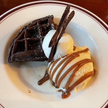 Mike's American - Warm Flourless Chocolate Waffle - American Near Me - Springfield, Virginia