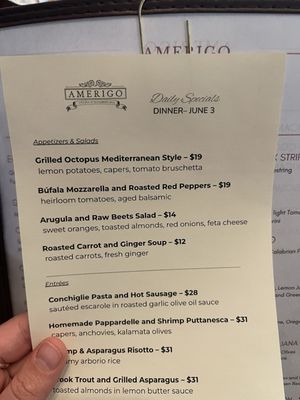 Menu photo 1 Amerigo Berkeley Heights, NJ