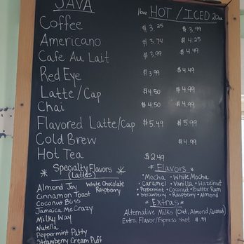 North End Java Stop - coffee Menu 5/28/22 - Coffee & Tea Near Me - Carolina Beach, North Carolina North End Java Stop - coffee Menu 5/28/22 - Coffee & Tea Near Me - Carolina Beach, North Carolina