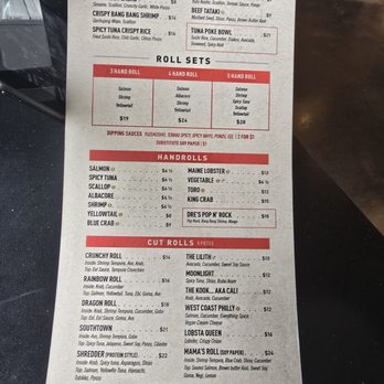 Temaki Bar Sushi - Menu - Sushi Bars Near Me - Encinitas, California