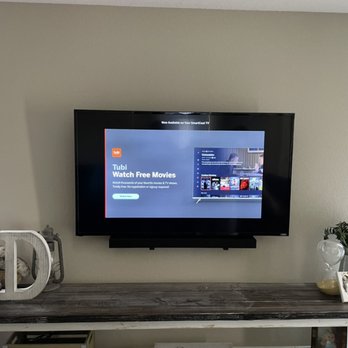 Wires Be Gone - Tv mounted with soundbar! - TV Mounting Near Me Wires Be Gone - Tv mounted with soundbar! - TV Mounting Near Me