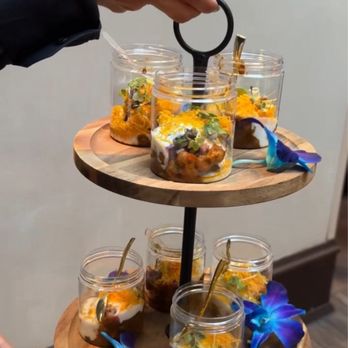 Truffles and co - Aloo tiki chaat jars - Caterers Near Me - New York, New York Truffles and co - Aloo tiki chaat jars - Caterers Near Me - New York, New York