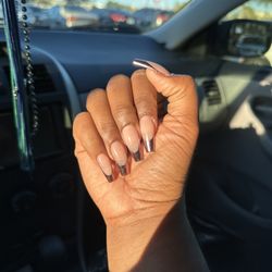 The Polish Room - Gel-x set with chrome French tips